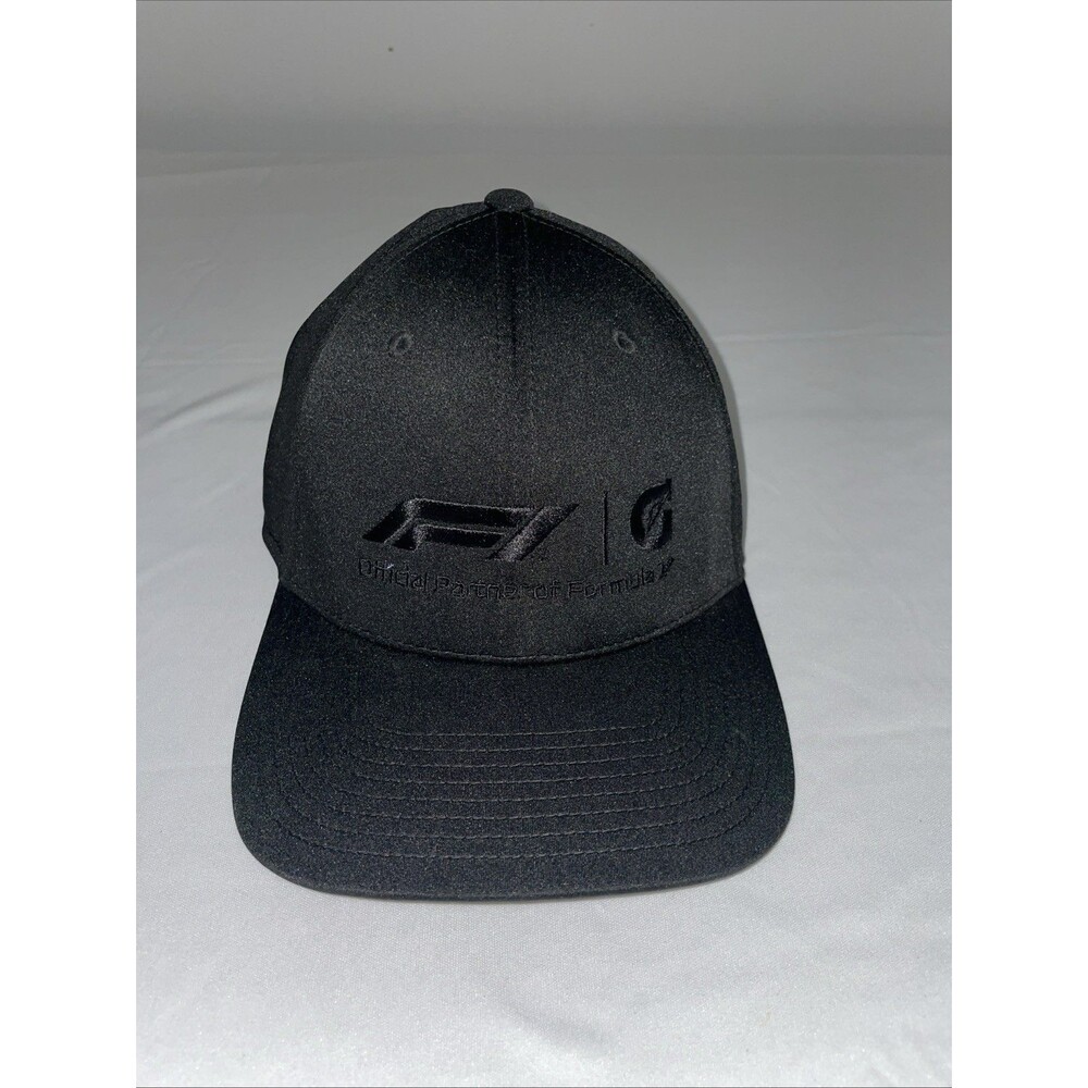 Puma Formula 1 Hat Cap Black F1 GT Official Partner Flexfit 110 Racing Y2K Mens